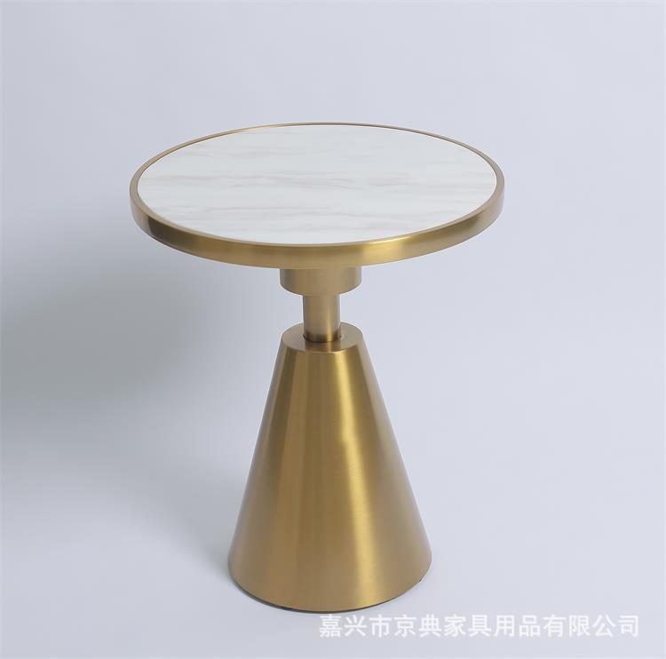 现代简约客厅圆形大理石茶几