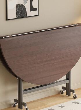 2米折叠大圆桌圆桌2GMZ人家用可饭折叠带转0盘伸缩新桌中式酒店餐