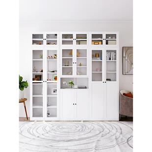 钢制书架防尘绘学本习书柜柜书房大容量约铁DDE艺置架物简书橱陈