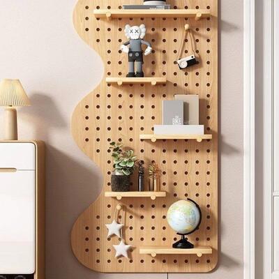 屏金属衣衣帽QRA间柜洞洞板风隔断墙厅客入户玄关实木置物架三面