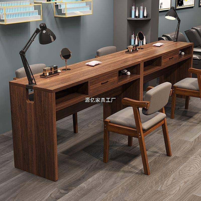 升级灯孔美复古美甲桌现简约单双人甲工作台TKZ抽代屉收纳夹双层,鲜花速递/花卉仿真/绿植园艺,其它园艺用品,淘宝优惠券,粉丝福利购,淘宝优惠卷