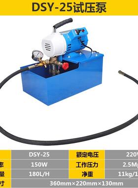 DS-25-6Y0手提式电动试压PPR水管道DXL试压双缸泵打压泵机打压机