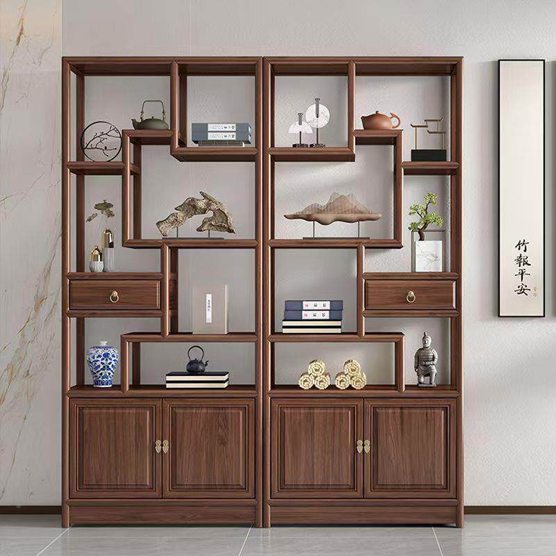 全架实木家博古多宝阁办物公室收纳展示柜新中式用摆件UIZ收纳架