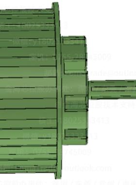 FomaT圳rade深开发HEL小轮毂电机轴6寸单边婴儿推车球包车马达工
