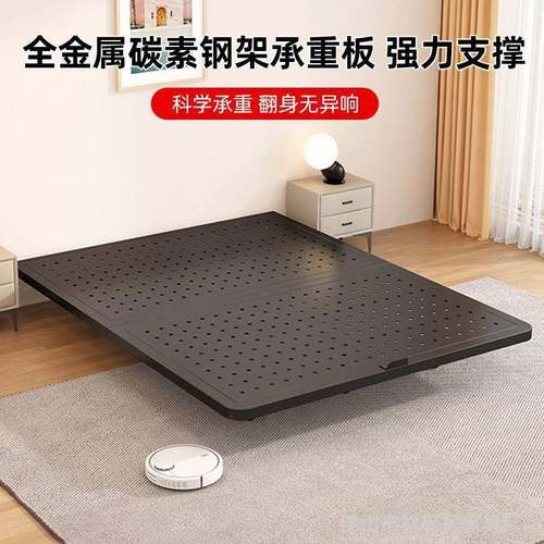 洞板悬床架浮艺现代简约主卧洞双人床宿舍单人床铁GBF榻榻米排骨