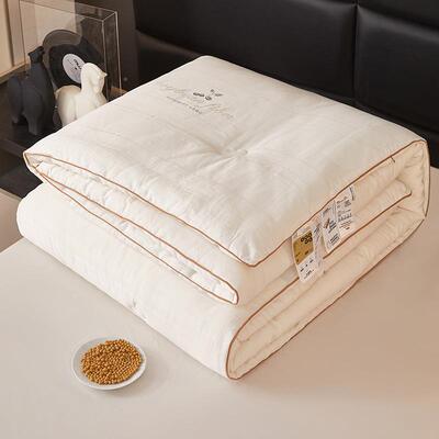 全棉水洗棉原棉提被花大豆被子双人母婴级棉被夏春秋被单加厚HUR