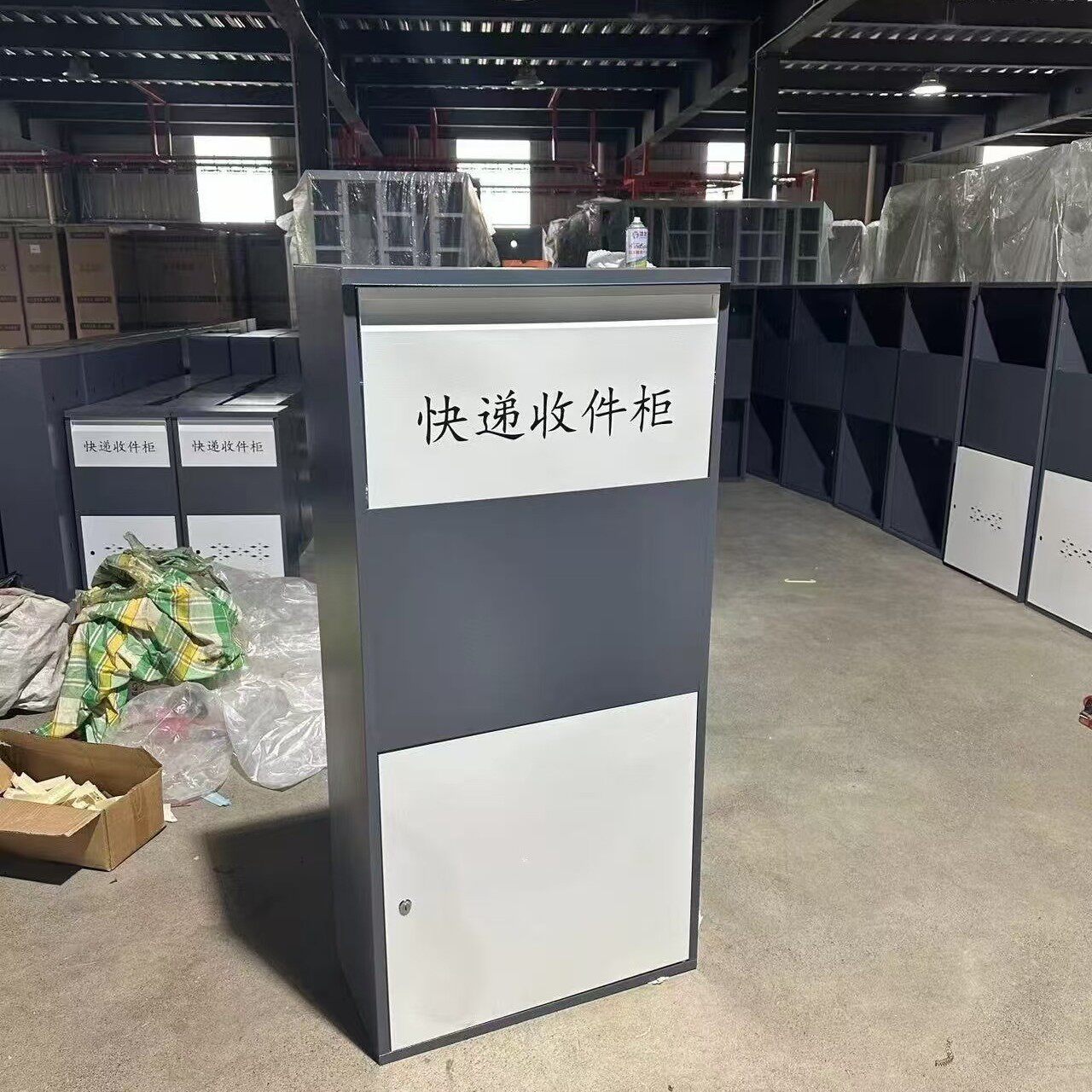 家用门口快递收纳箱户外私人包裹自提柜室外收件柜别墅防盗信报箱