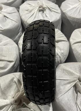 工厂直售34.50-聚氨酯黄色发泡轮耐实心充轮胎手PXE推车气轮用胎