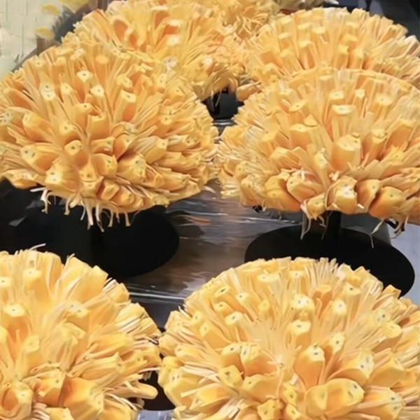 示菠萝蜜菠PBV萝菠萝道具开架展花陈列架菠萝超市促销菠蜜萝花展