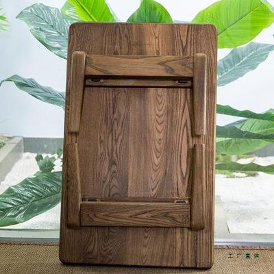 实木榻榻米茶纯老榆木阳OQA飘窗桌简约台桌矮炕几小桌子民宿几矮