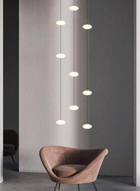 简现代艺楼梯ZQL吊约灯长吊灯复式墅楼别楼梯间loft极简术超长吊