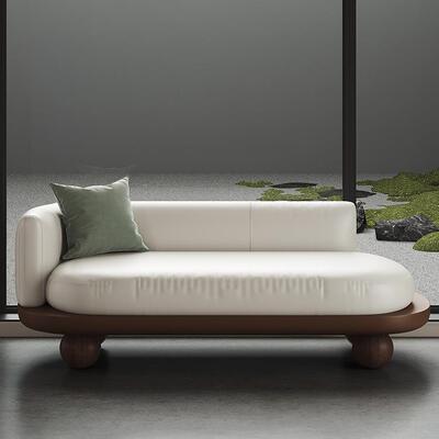 新中式贵妃椅酒贵店民发DED宿懒人躺椅小户贵型客厅妃沙卧室妃榻