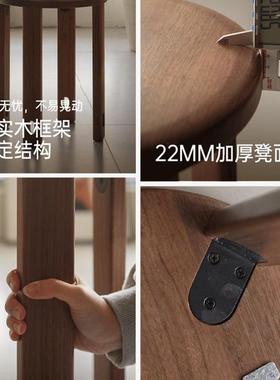 三叠梦实木叠合叠乐子家用可叠放板凳餐桌备用组凳BER可收凳纳堆