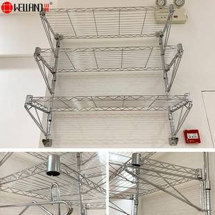 上收CJ-A1574纳AB架架可调节双层墙上收纳家库庭厨房收纳和车墙收