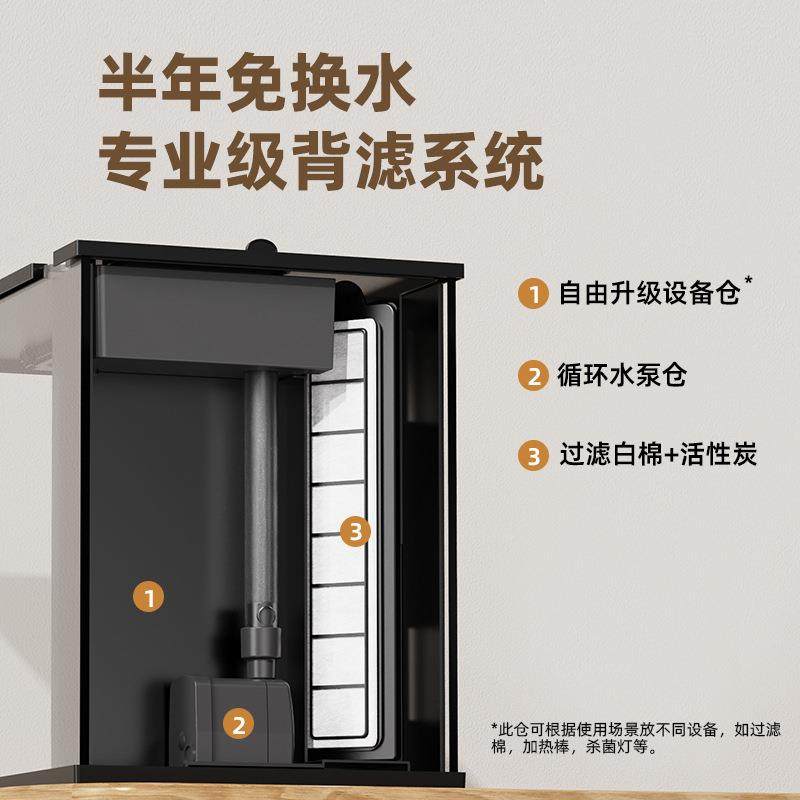 老渔匠生态桌面鱼缸免换水ltao8215家超白玻璃鱼水草用乌金龟缸小,宠物/宠物食品及用品,桌面缸,淘宝优惠券,粉丝福利购,淘宝优惠卷