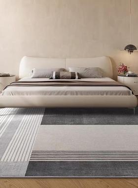 式极简床小户双床1.8米轻人奢简约现代主卧婚床欧型式实TGU木意皮