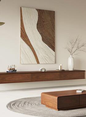 Tal悬空木壁挂实电视柜小户XGT型窄款浮超悬挂挂薄壁极简挂柜悬电