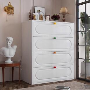 钢制家用五斗柜奶屉油风艺多层铁抽储物柜客厅落AEP地款斗柜床柜