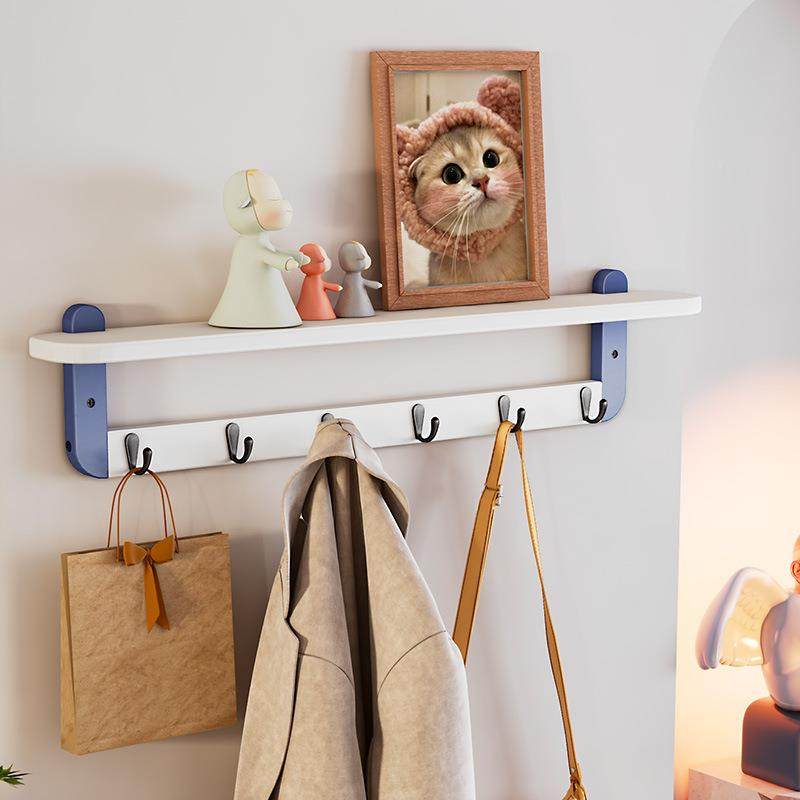 楠竹钩厅壁挂挂钩卧室墙壁客创意衣帽钩关简约WH220226隔板玄墙上