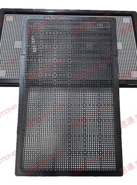 黑色防元托静电盘周转箱料方盘JWH周转箱元件托盘电塑子件盒