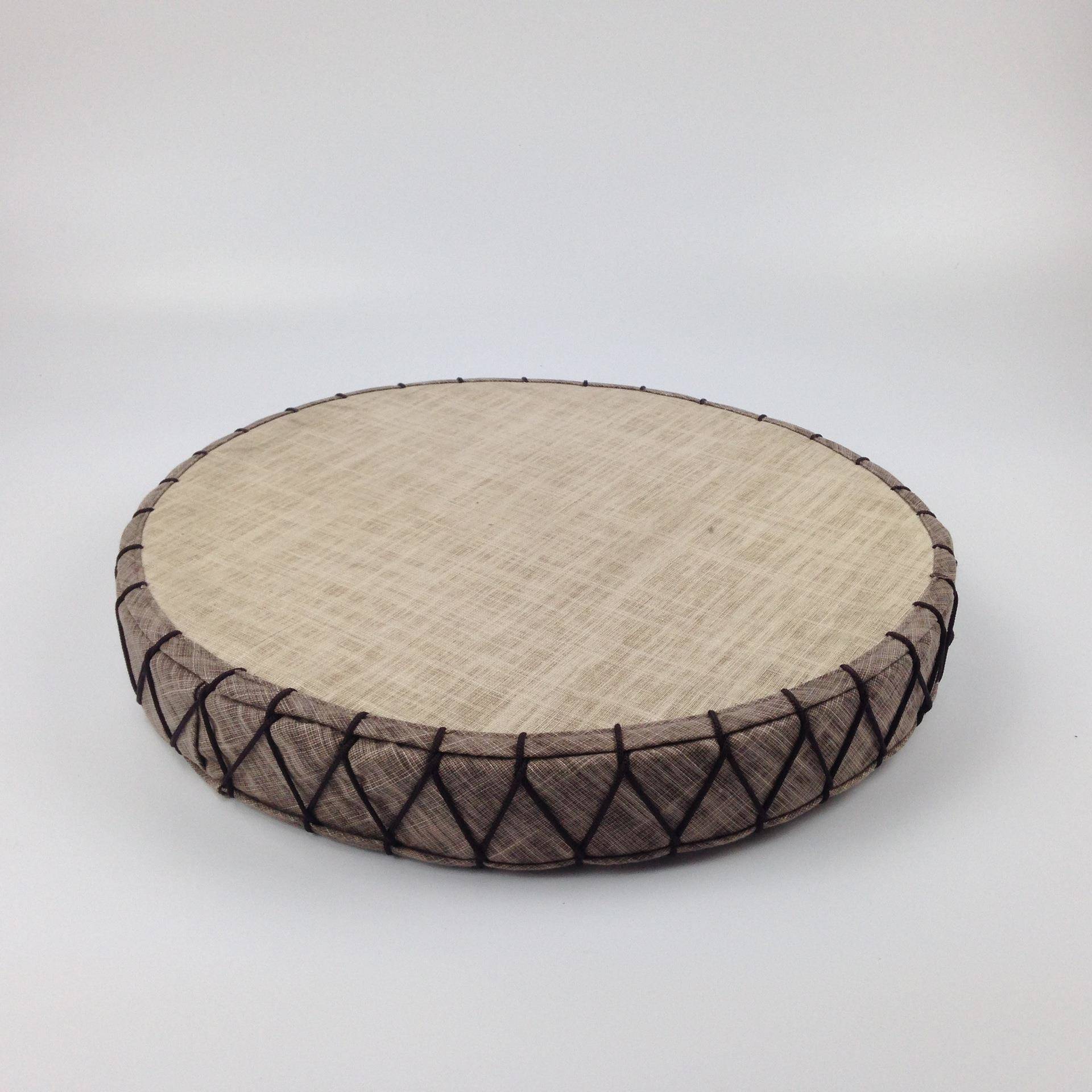 加厚苎麻夏布手XMV布蒲团垫田艺园椅垫座垫棉麻坐防滑垫工