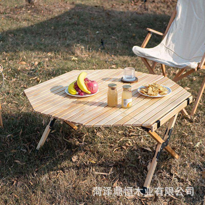 携式便实野餐桌户外露23456营八角蛋卷桌桌木休闲烧烤折叠蛋卷桌,户外/登山/野营/旅行用品,户外桌椅套装,淘宝优惠券,粉丝福利购,淘宝优惠卷