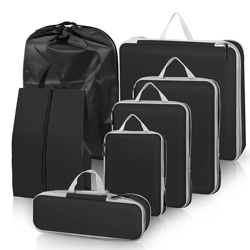 新款货旅拉行收尼纳套装手提式my-yx链龙六件套收纳现袋行李箱整