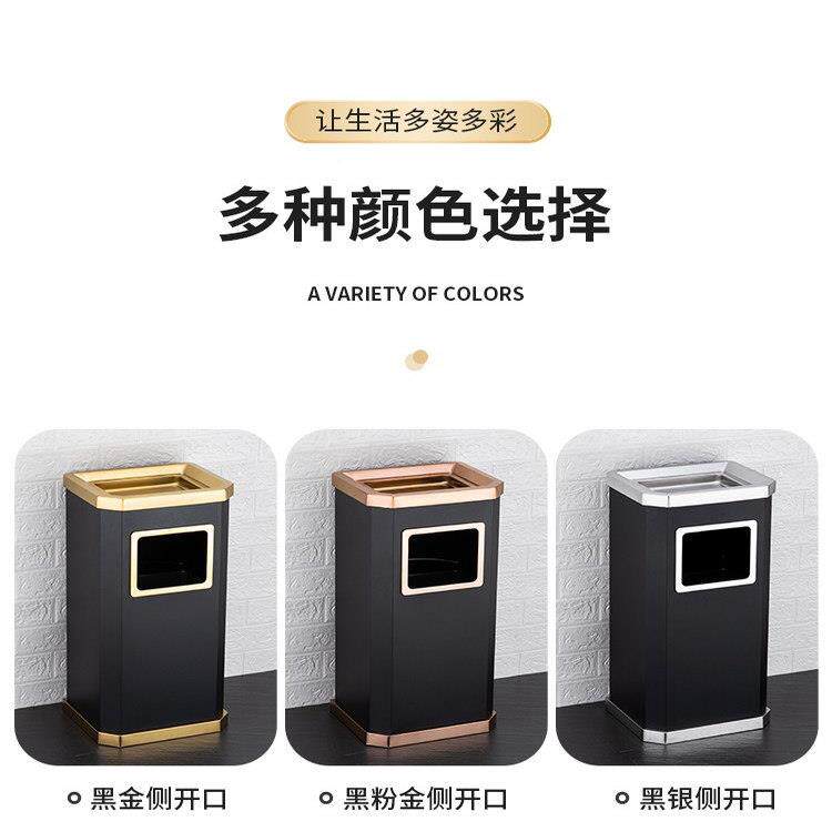用不锈垃户圾桶酒店大堂楼梯口餐钢饮外立式烟灰桶清洁抹布F99T5S