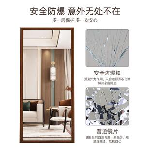 新古典家镜卧室客厅落地用MMK镜式 店试衣镜全 穿衣镜实木子立服装