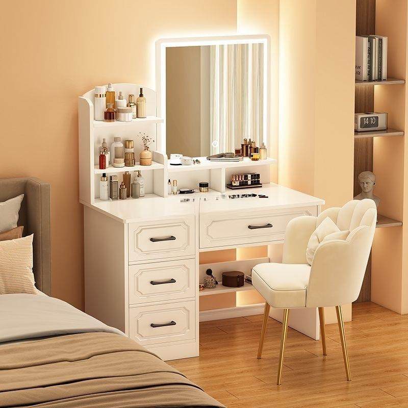 5欧式梳妆台卧室简代202约年新款书现桌化妆桌一体568化妆台梳妆