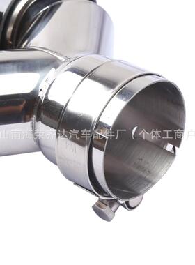 汽车通用改装AY型双出K锻纹碳型纤尾喉Y双排气管尾嘴63出-102维m