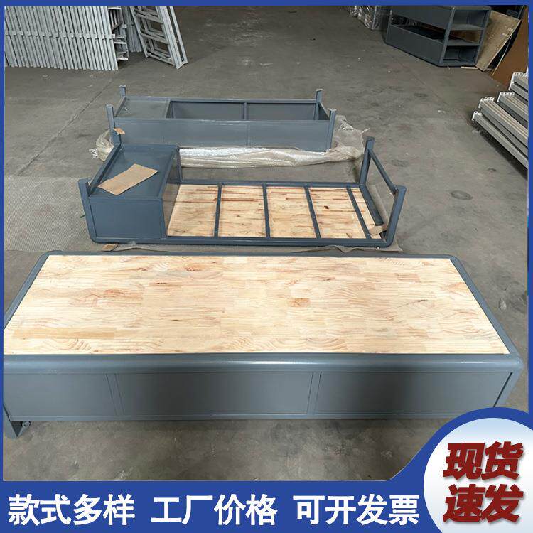 狱床钢制监床具改舍监室床劳单层加监厚单人铁床LC-02看守所床
