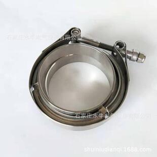 1.5英寸锈钢汽SUZ车排管V型卡箍3气04式法兰美抱箍卡扣304不不锈