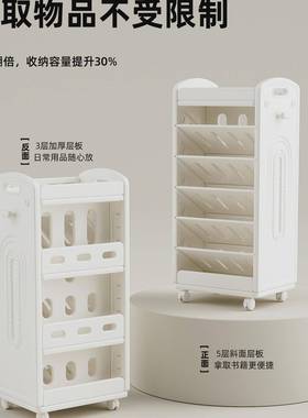 心启收童纳架简易书书架儿置物架落地书本房可移ZWK动宝宝储物架