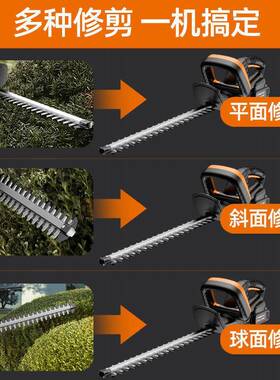 德笆国普朗德电动绿篱机电充式锂电BKF篱绿化剪枝机茶林树叶园修