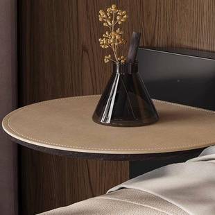 意式极简小马皮小茶几极简迷你角几型736户鞍轻奢小桌子边几