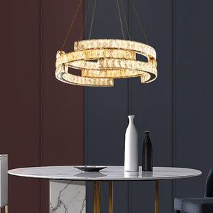 产自吊销客厅灯水027晶灯现代简约le自d餐厅家灯用创意个性大气灯