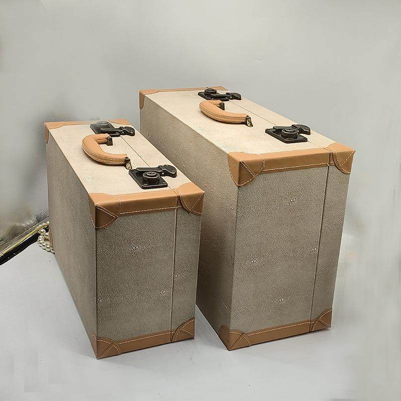 复古室皮革手提箱样601板储间卧衣柜物盒直播间客厅箱橱窗装饰道,收纳整理,收纳箱,淘宝优惠券,粉丝福利购,淘宝优惠卷