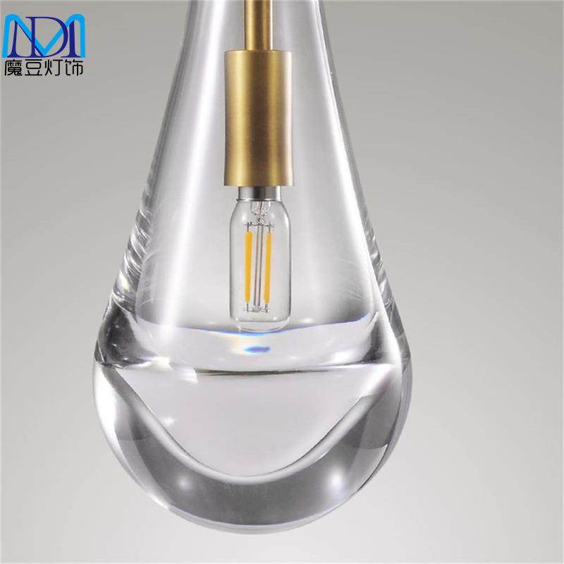 现代简雨吊房灯厨滴岛吊灯卧室床头餐厅MD202304吧台玻璃水滴吊约,家装灯饰光源,智能吊灯,淘宝优惠券,粉丝福利购,淘宝优惠卷