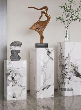 r4770c岩板花架客厅s落地式电视旁店酒玄关置物收纳现代架简约花