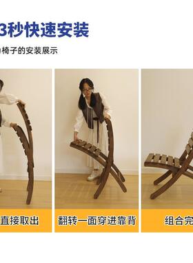 批F97T6M9M阳台折叠桌子复古小木庭院矮方桌室桌外携便露式野餐营