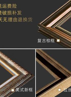 美式客11615厅饰餐画横款威尼斯古风景油画走廊装过道壁画厅复建