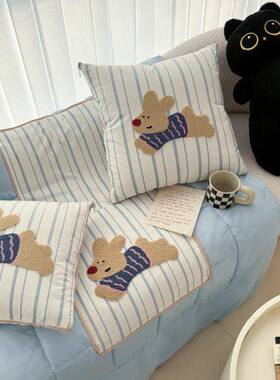 2毯0RHF5新款毛巾绣抱枕被两用折叠载靠2枕车办公室午睡枕头子二