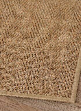 天然剑麻方形客厅地毯茶室榻ZRF地鱼骨日纹韩家用毯耐磨榻米阳台