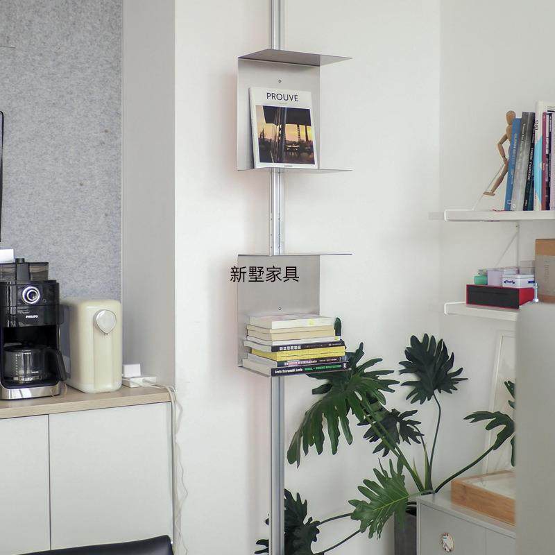 铝材天地架书不锈钢书架落杆地RNC置物架客厅墙收靠纳架展示架陈,收纳整理,书桌收纳置物架,淘宝优惠券,粉丝福利购,淘宝优惠卷