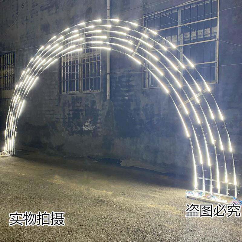 道具铁艺010流星雨拱宾门流水带跑架子背景马灯婚灯礼门迎门拱形