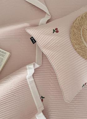 类双面全棉绣床盖三件套55712纯棉缝榻A榻刺米夹棉绗床单四季用盖