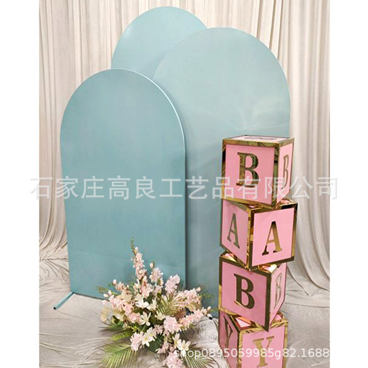 厂家直销铁艺拱门背景鲜花气球装饰架婚庆派对专用