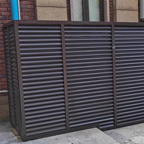 铝合金空调外机罩室外防雨百叶窗通风口暖气罩设备房铝合金工具房