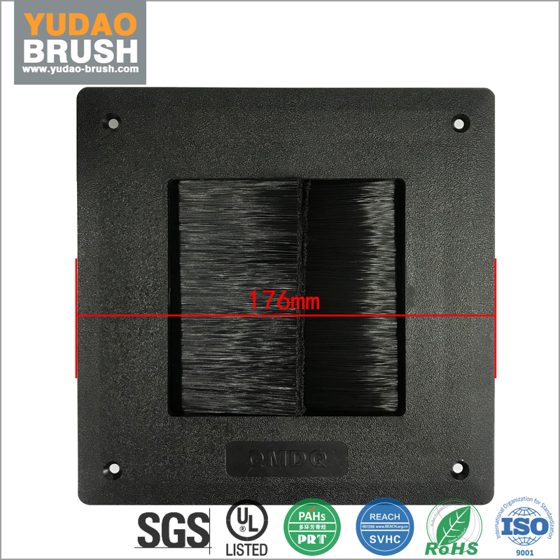 【UL9-V2 V1 V0级阻燃】机房活动地板 毛刷穿理线盒 过理线盒 走